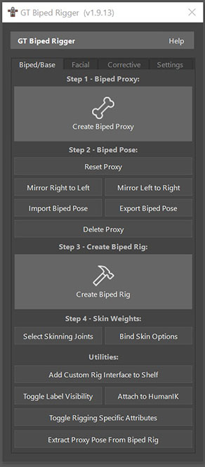 GT Biped Auto Rigger GUI
