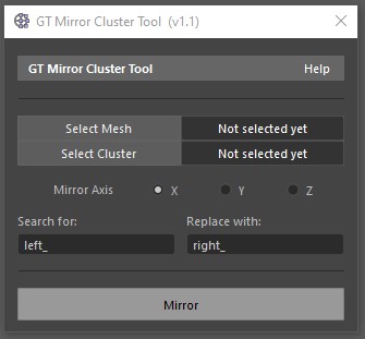 GT Mirror Cluster Tool GUI