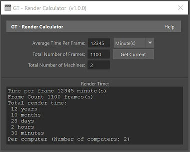 GT Render Calculator GUI