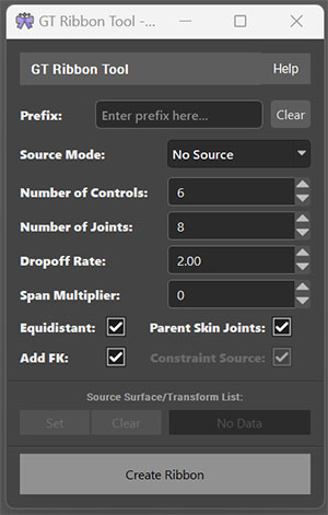 GT Ribbon Tool GUI