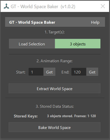 GT World Space Baker GUI